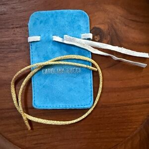 Carolina Bucci, Sun Lurex Bracelet Cord & 18k Yellow Gold Florentine Finish Tips